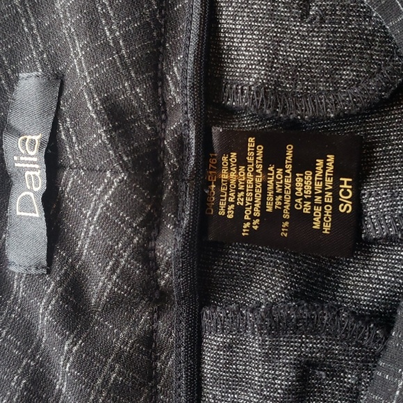 Dalia Black with White Stripes Pull-on Ponte Pant Leggings Size S - Picture 5 of 9